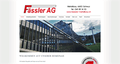Desktop Screenshot of faessler-metallbau.ch