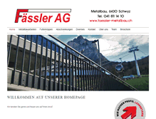 Tablet Screenshot of faessler-metallbau.ch